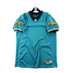 Second life - Koszulka męska NFL Jacksonville Jaguars - Jak nowy. Niebieskie t-shirty sportowe męskie Nike, m, bez ramiączek, do piłki nożnej. Za 548.16 zł.