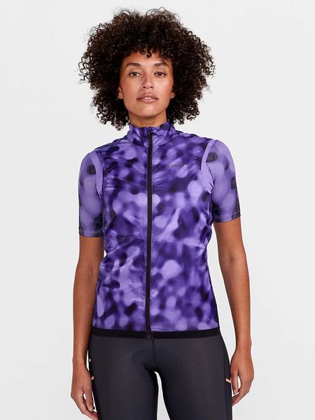 Craft Kamizelka kolarska "Pro Gravel" w kolorze fioletowym rozmiar: S. Różowe kamizelki damskie Craft, s, z materiału. Za 232.95 zł.