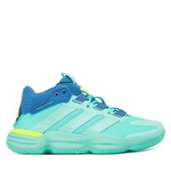 Buty halowe adidas. Niebieskie buty sportowe na co dzień damskie Adidas, bez wzorów. Za 479.99 zł.