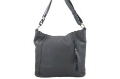 Worek skórzany BARBERINI'S c. szary 861-28. Szare shopper bag damskie Barberinis, bez wzorów, ze skóry, na ramię, duże, bez dodatków. Za 239.99 zł.