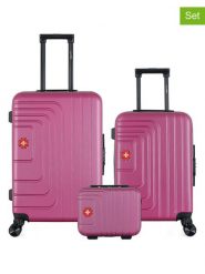 SWISS KOPPER 3-częściowy zestaw "Ruti" w kolorze fioletowym rozmiar: onesize. Różowe walizki SWISS KOPPER, bez wzorów, z materiału. Za 354.94 zł.