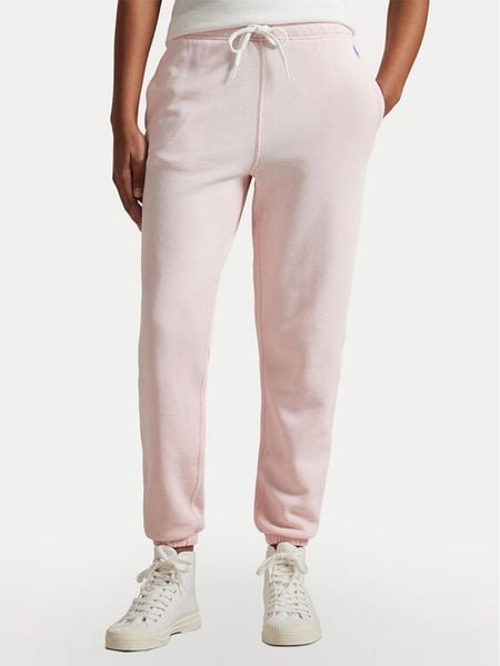 Polo Ralph Lauren Spodnie dresowe 211935585018 Różowy Regular Fit. Czerwone spodnie dresowe damskie Polo Ralph Lauren, xxl, bez wzorów, z bawełny. Za 379.99 zł.