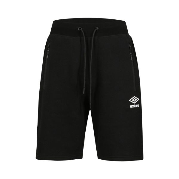 Bermudy męskie Umbro Coton. Czarne szorty męskie Umbro, bez wzorów, z bawełny, klasyczne. Za 176.90 zł.