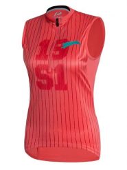 Protective Top kolarski w kolorze różowym rozmiar: 36. Różowe topy damskie Protective, bez wzorów, z materiału, bez kołnierzyka. Za 135.95 zł.