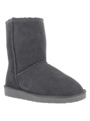 Gooce Skórzane botki zimowe "Fairfield" w kolorze antracytowym rozmiar: 39. Czarne botki damskie Gooce, na zimę, ze skóry, bez obcasa, bez zapięcia. Za 213.69 zł.