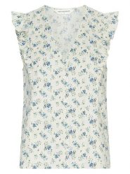 MOSS COPENHAGEN Bluzka w kolorze kremowym rozmiar: XS. Brązowe bluzki damskie MOSS COPENHAGEN, xs, bez wzorów, bez kołnierzyka, bez ramiączek. Za 199.95 zł.