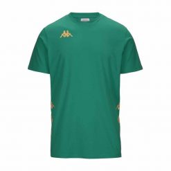 Koszulka Kappa Giovo. Zielone t-shirty sportowe męskie Kappa, m, z bawełny, bez ramiączek, do piłki nożnej. Za 179.50 zł.