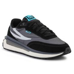 Buty Fila Reggio M FFM0196-83167 czarne. Czarne buty sportowe na co dzień męskie z gumy, bez zapięcia. Za 626.79 zł.