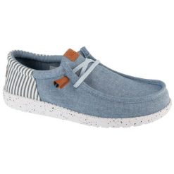 Buty Hey Dude Wally Funk Nu Prep M 43126-4XA niebieskie. Niebieskie buty sportowe na co dzień męskie z gumy, bez zapięcia. Za 414.07 zł.