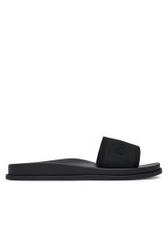 Calvin Klein Klapki City Sandal Mule Webbing HW0HW02887 Czarny. Czarne klapki damskie CALVIN KLEIN, bez wzorów, z materiału, bez obcasa. Za 369.99 zł.
