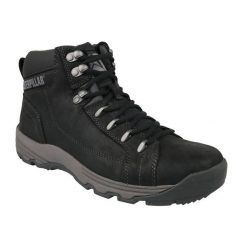 Buty trekkingowe męskie, Caterpillar Supersuede. Czarne buty trekkingowe męskie CATerpillar, na jesień, z nubiku, bez zapięcia. Za 499.99 zł.