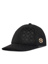 Guess Czapka z daszkiem AW5627 POL01 Czarny. Czarne czapki z daszkiem damskie Guess, z aplikacjami. Za 194.99 zł.