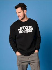 Bluza STAR WARS - czarny. Czarne bluzy bez kaptura męskie Sinsay, l. W wyprzedaży za 24.99 zł.
