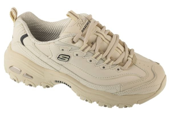 Buty sportowe Sneakersy damskie, D'Lites - Fresh Start. Białe buty sportowe na co dzień damskie Skechers, bez wzorów, z materiału, trekkingowe. Za 339.99 zł.