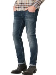 Timezone Dżinsy "Scott" - Slim fit - w kolorze granatowym rozmiar: W36/L34. Niebieskie jeansy męskie Timezone. Za 208.83 zł.