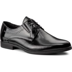 Półbuty LASOCKI FOR MEN - TA-LL17 Czarny. Czarne buty wizytowe męskie Lasocki For Men, z materiału, bez zapięcia. W wyprzedaży za 114.97 zł.