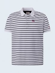 Pepe Jeans Koszulka polo w kolorze białym rozmiar: L. Białe koszulki polo męskie Pepe Jeans, l, bez wzorów, z bawełny, bez ramiączek. Za 136.13 zł.