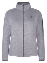 Westfjord Kurtka polarowa "Katla" w kolorze szarym rozmiar: L. Szare kurtki damskie Westfjord, l, bez wzorów, z dzianiny, bez kaptura. Za 108.99 zł.