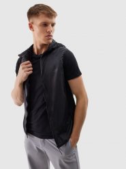 4F Bezrękawnik puchowy trekkingowy z wypełnieniem PrimaLoft Active męski - szary 3XL. Szare kamizelki męskie 4f, m, z dzianiny. W wyprzedaży za 199.99 zł.