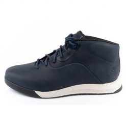 Buty trekkingowe męskie Timberland TB0A5MQW019. Niebieskie buty trekkingowe męskie Timberland, z materiału, bez zapięcia, trekkingowe. Za 645.00 zł.
