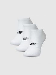 4F Skarpetki casual przed kostkę (3-pack) męskie - białe 39-42. Białe skarpetki męskie 4f, bez wzorów, z bawełny. Za 44.99 zł.
