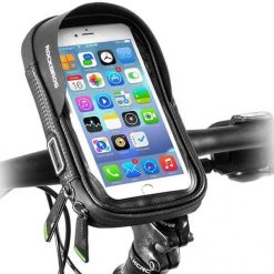 Sakwa, uchwyt rowerowy na telefon torba na kierownicę Rockbros B17-3-6. Czarne torebki klasyczne damskie ROCKBROS, bez wzorów, z materiału, bez dodatków. Za 65.00 zł.