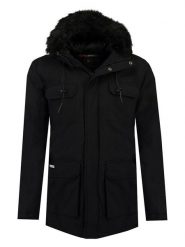 Geographical Norway Parka "Batna" w kolorze czarnym rozmiar: XXL. Czarne parki męskie Geographical Norway, xxl, bez wzorów. Za 232.78 zł.