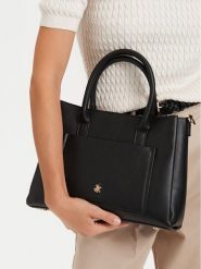 Beverly Hills Polo Club Torebka CEO-BHPC-C-021-10 Czarny. Czarne torebki klasyczne damskie Beverly Hills Polo Club, bez wzorów, ze skóry, bez dodatków. Za 229.99 zł.