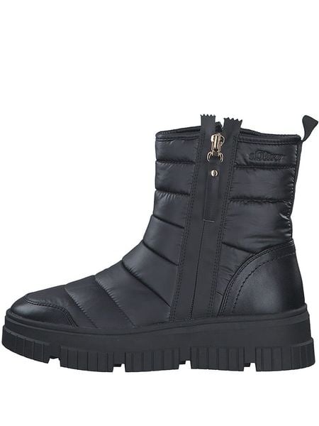 S.Oliver Botki zimowe w kolorze czarnym rozmiar: 37. Czarne botki damskie S.Oliver, na zimę, z materiału, bez obcasa, bez zapięcia. Za 198.95 zł.