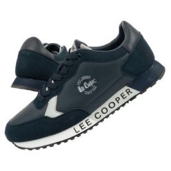 Buty sportowe Lee Cooper LCJ-24-03-3009M niebieskie. Niebieskie buty sportowe na co dzień męskie z gumy, bez zapięcia. Za 285.67 zł.