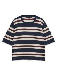Vero Moda Sweter w kolorze granatowo-kremowym rozmiar: L. Niebieskie swetry klasyczne damskie Vero Moda, l, bez kołnierzyka. Za 71.56 zł.