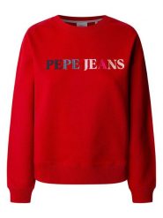 Pepe Jeans Bluza "Regan" w kolorze czerwonym rozmiar: S. Czerwone bluzy bez kaptura damskie Pepe Jeans, s, z jeansu. Za 184.46 zł.
