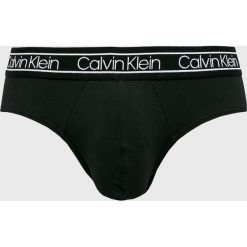 Calvin Klein Underwear - Slipy. Czarne slipki męskie Calvin Klein Underwear, bez wzorów, z bawełny. W wyprzedaży za 69.90 zł.