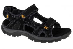 Sandały męskie, Giles Oxfors Sandal. Czarne sandały męskie CATerpillar, z materiału, bez zapięcia. Za 437.00 zł.