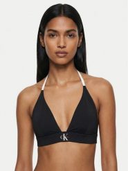 Calvin Klein Swimwear Góra od bikini LV00Q61225 Czarny. Czarne bikini damskie Calvin Klein Swimwear, bez wzorów. Za 229.99 zł.