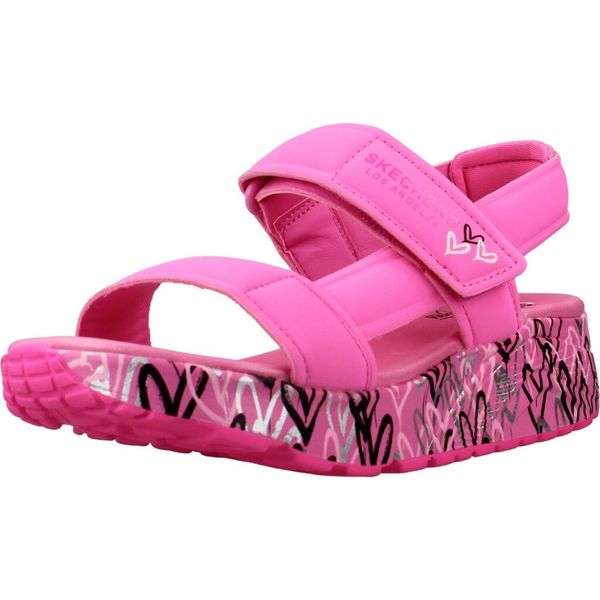Sandały SKECHERS 314094L Rose. Czerwone obuwie trekkingowe damskie Skechers. Za 238.99 zł.
