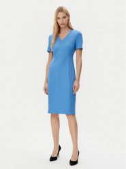 BOSS Sukienka codzienna Damaisa 50490044 Niebieski Slim Fit. Niebieskie sukienki damskie Boss, na co dzień, bez wzorów, z wiskozy, bez kołnierzyka, bez ramiączek, proste. Za 979.99 zł.