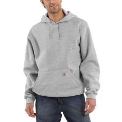 Bluza sportowa męska z kapturem Carhartt Midweight Hooded Sweatshirt. Niebieskie bluzy sportowe męskie Carhartt, bez wzorów, casualowe, bez kołnierzyka, bez ramiączek. Za 251.99 zł.