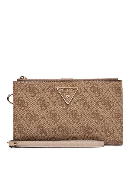 Guess Portfel Laurel II Slg SWSG74 59157 Brązowy. Brązowe portfele damskie Guess, z aplikacjami, ze skóry. Za 238.99 zł.