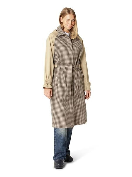 Ilse Jacobsen Płaszcz przeciwdeszczowy w kolorze beżowo-jasnobrązowym rozmiar: 36. Brązowe kurtki przeciwdeszczowe damskie Ilse Jacobsen, bez wzorów, sportowe. Za 360.17 zł.