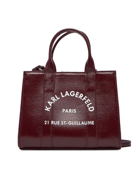 KARL LAGERFELD Torebka A4W50015 Bordowy. Czerwone torebki klasyczne damskie Karl Lagerfeld, bez wzorów, ze skóry, bez dodatków. Za 419.99 zł.