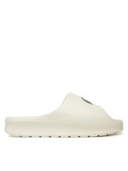 Lacoste Klapki 7-48CFA0022 Biały. Białe klapki damskie Lacoste, bez wzorów, z tworzywa sztucznego, bez obcasa. Za 199.99 zł.