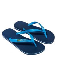Ipanema Japonki w kolorze granatowo-niebieskim rozmiar: 45/46. Niebieskie klapki i japonki męskie Ipanema, z tworzywa sztucznego. Za 48.73 zł.