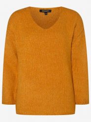 More & More Sweter w kolorze pomarańczowym rozmiar: 42. Pomarańczowe swetry klasyczne damskie MORE & MORE, ze splotem, bez kołnierzyka. Za 101.23 zł.