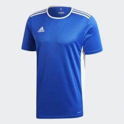 Koszulka piłkarska męska adidas Entrada 18 Jersey. Białe t-shirty sportowe męskie Adidas, l, z jersey, bez ramiączek, do piłki nożnej. Za 54.00 zł.