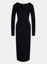 Gina Tricot Sukienka codzienna 20038 Czarny Regular Fit. Czarne sukienki damskie Gina Tricot, na co dzień, m, bez wzorów, z wiskozy, bez kołnierzyka, bez ramiączek, proste. Za 99.99 zł.