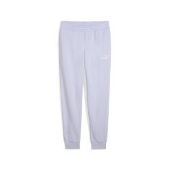 Damskie spodnie dresowe z małym logo No.1 ESS PUMA Cool Weather Blue. Niebieskie spodnie sportowe damskie Puma, s, z dresówki, do biegania. W wyprzedaży za 114.00 zł.