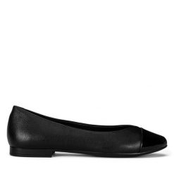 Baleriny Lasocki. Czarne baleriny damskie Lasocki, bez wzorów, bez obcasa. Za 149.99 zł.