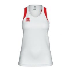 Damski tank top Errea Starter. Białe topy damskie ERREA, bez wzorów, bez kołnierzyka. Za 237.00 zł.