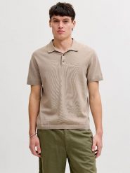 Jack & Jones Koszulka polo "Will" w kolorze szarobrązowym rozmiar: M. Brązowe koszulki polo męskie Jack & Jones, m, bez wzorów, z bawełny, bez ramiączek. Za 96.37 zł.
